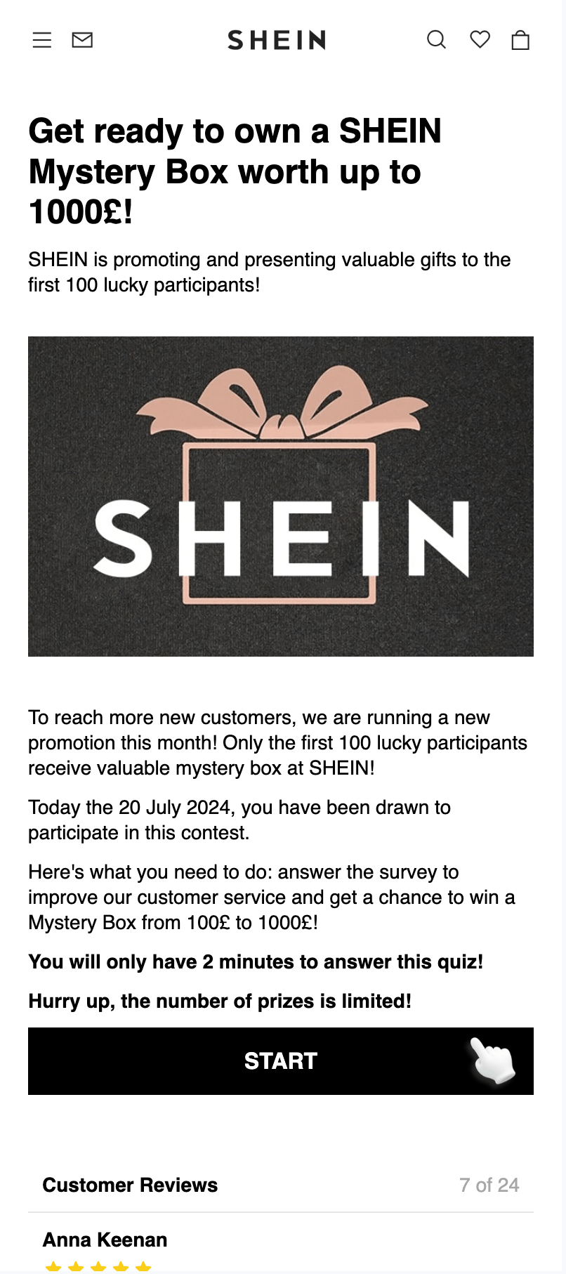 Promotions from SHEIN Screenshot